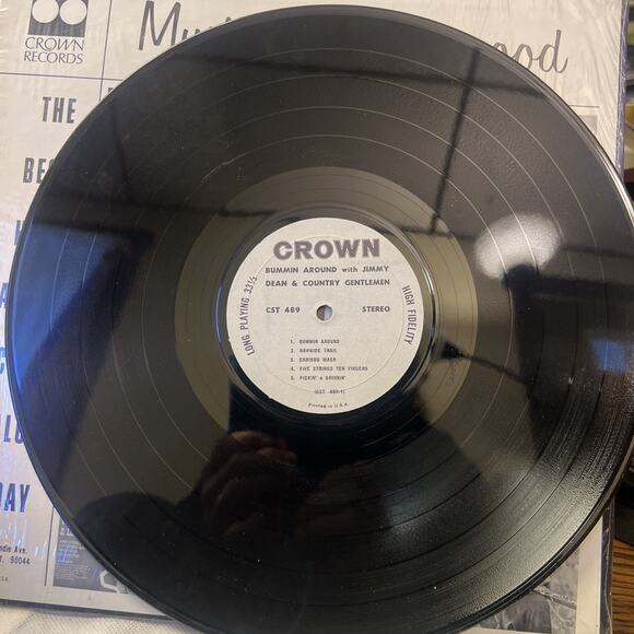 Bummin Around With Jimmy Dean Album VG+ ULTRASONIC CLEAN Great Country Sound! - Picture 6 of 7